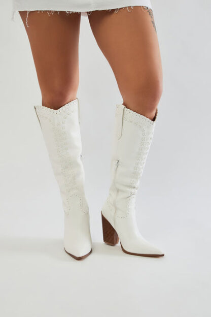 Botas estilo cowboy hasta la rodilla en marrón - Image 10