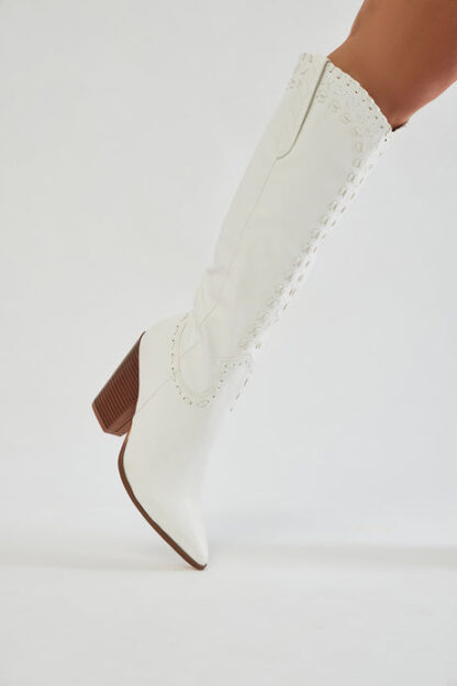 Botas estilo cowboy hasta la rodilla en marrón - Image 12