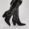 Botas Vaqueras Bordadas y Tacón Cuadrado - Image 3