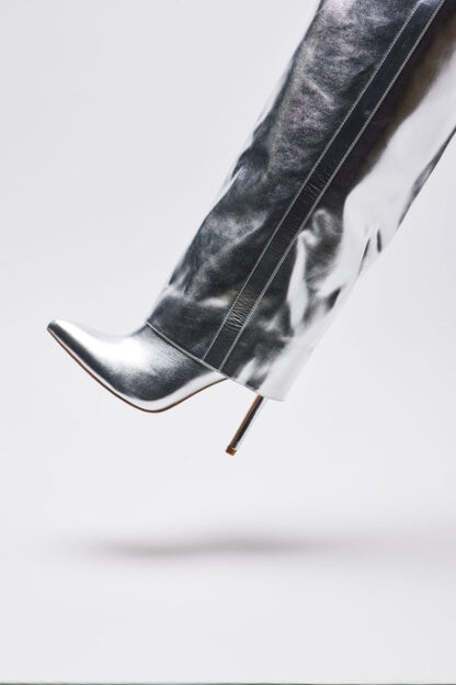 Botas de Tacón Alto hasta la Rodilla con Detalle Superpuesto - Image 7